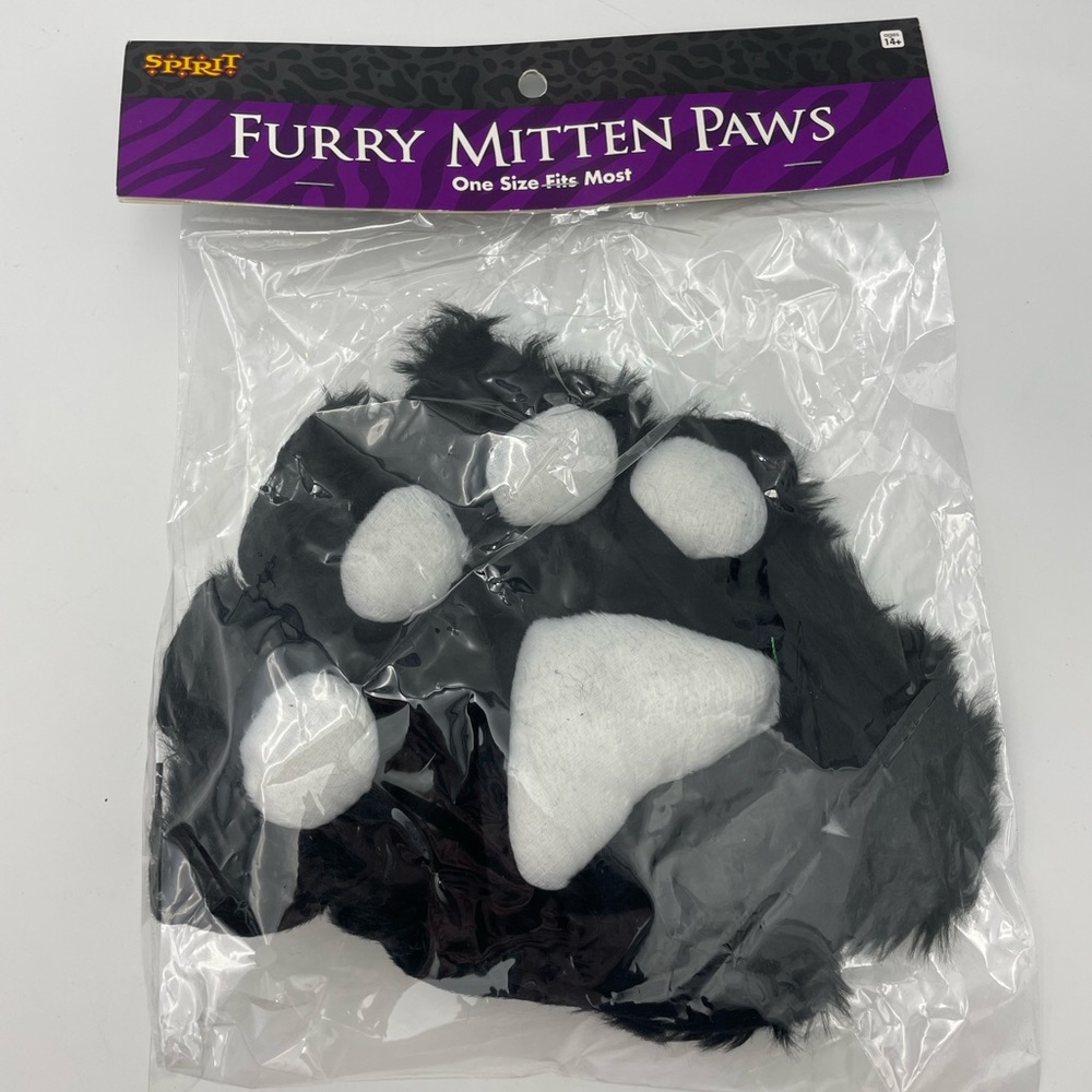 Spirit Halloween furry mitten paws!